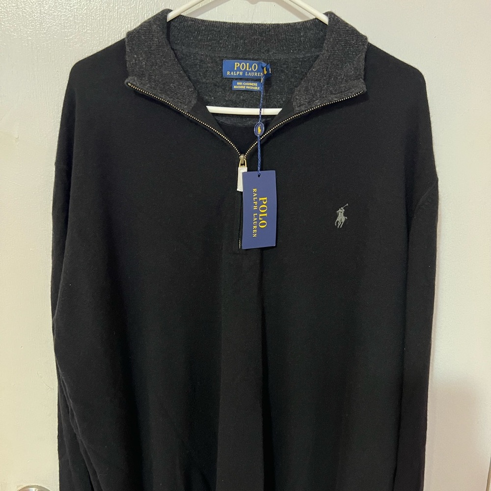 Black Ralph Lauren 100% cashmere washable sweater
